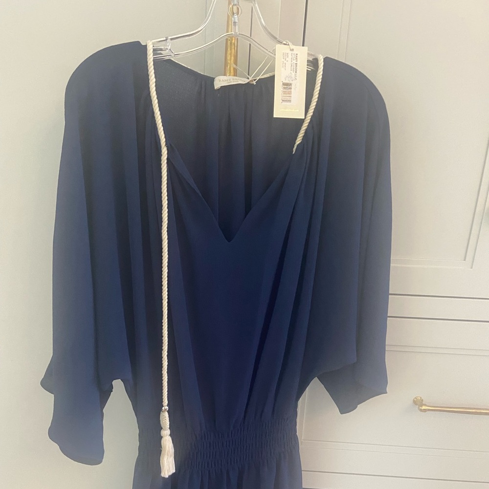 Ramy Brook navy cover up dress